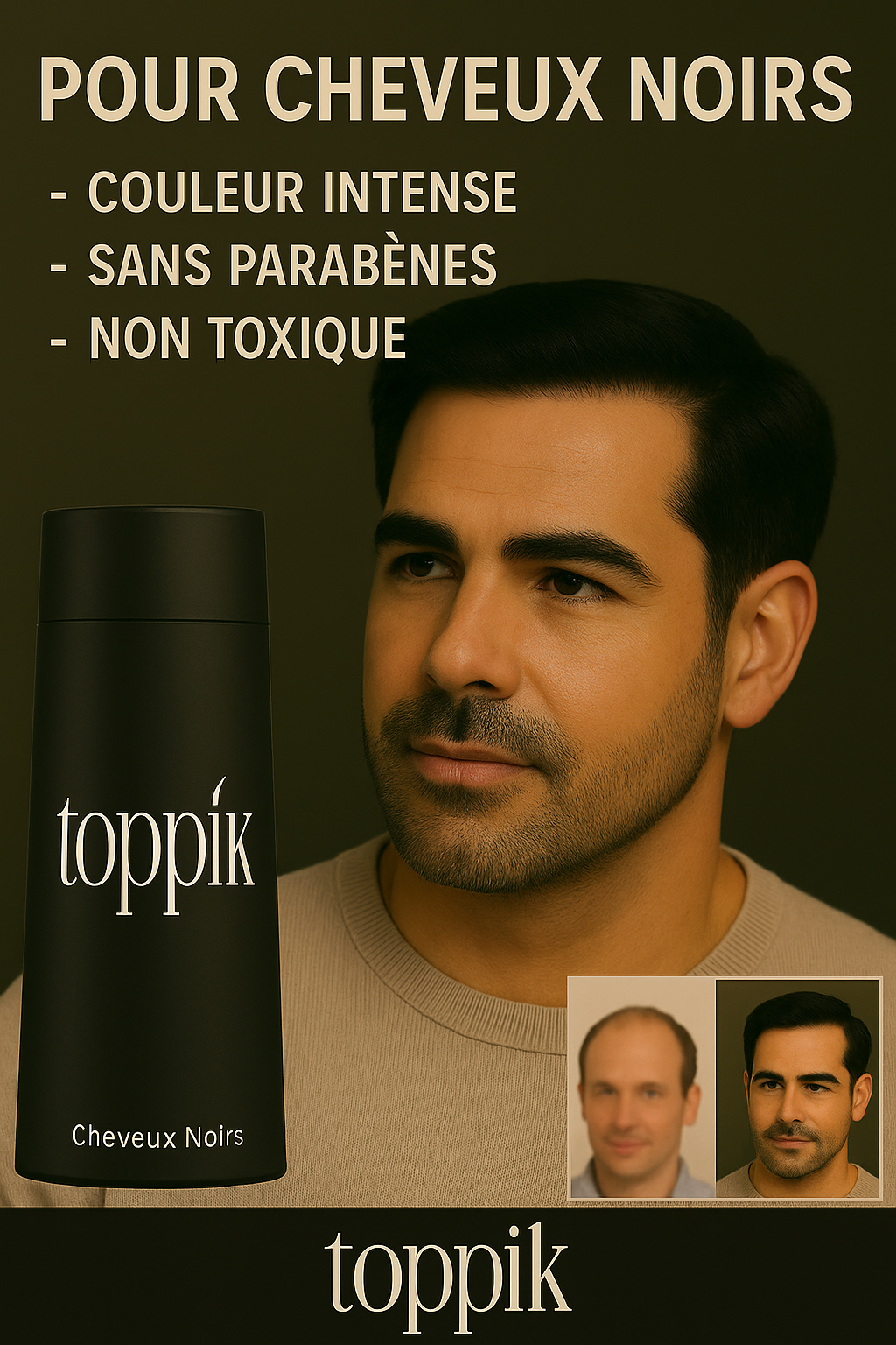 Toppik Hair Thickening – Pour des cheveux plus fournis, plus denses et d'apparence plus saine en quelques secondes !