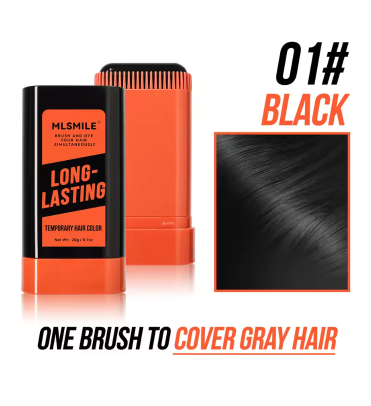HairBlend™ Tillfällig Hårfärg Stick – Omedelbar Gråhårstäckning & Vattentät