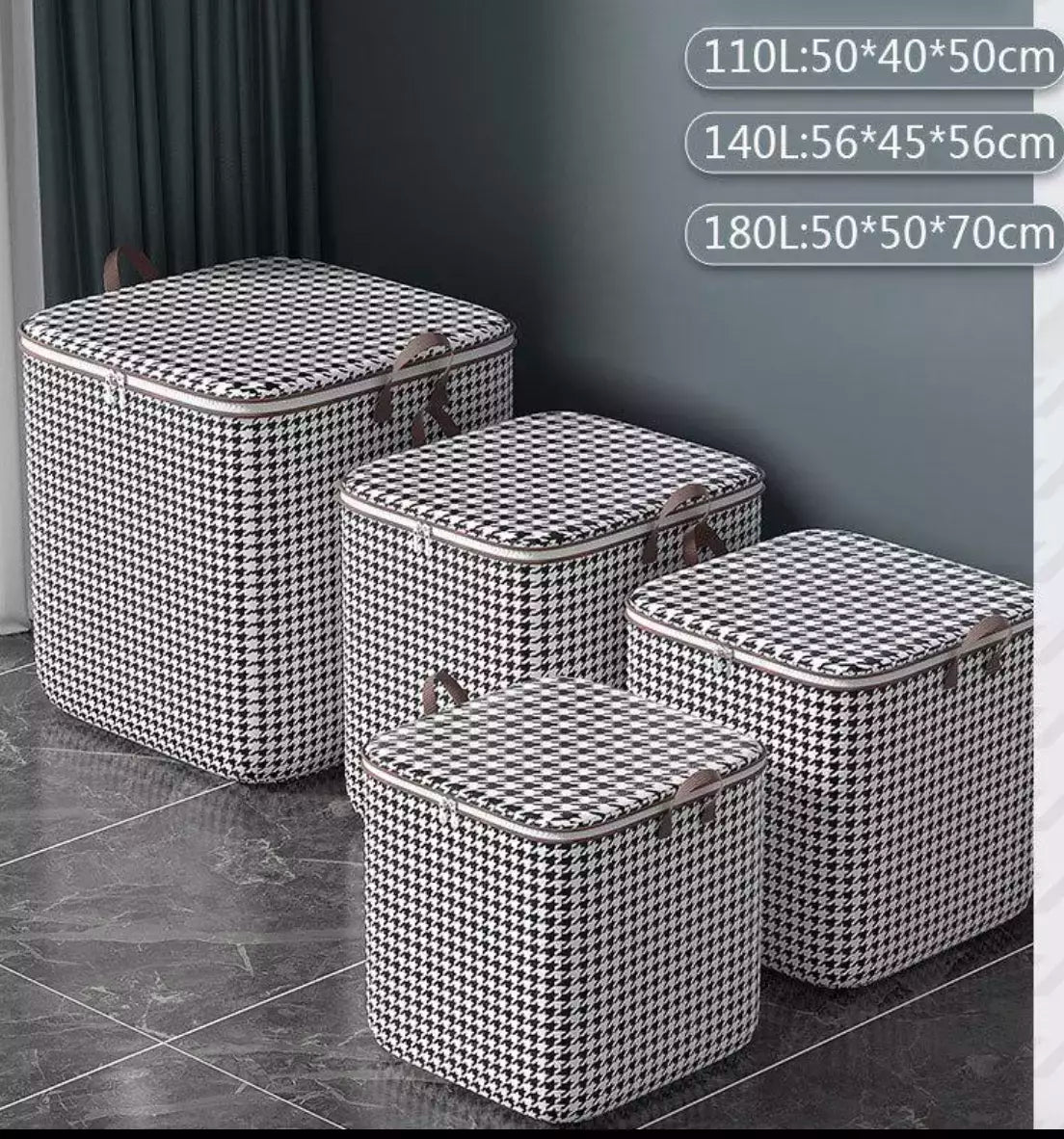 Set med 3 Pliabla Förvaringsväskor - För perfekt Ordning & Frihet i Ditt Hem!