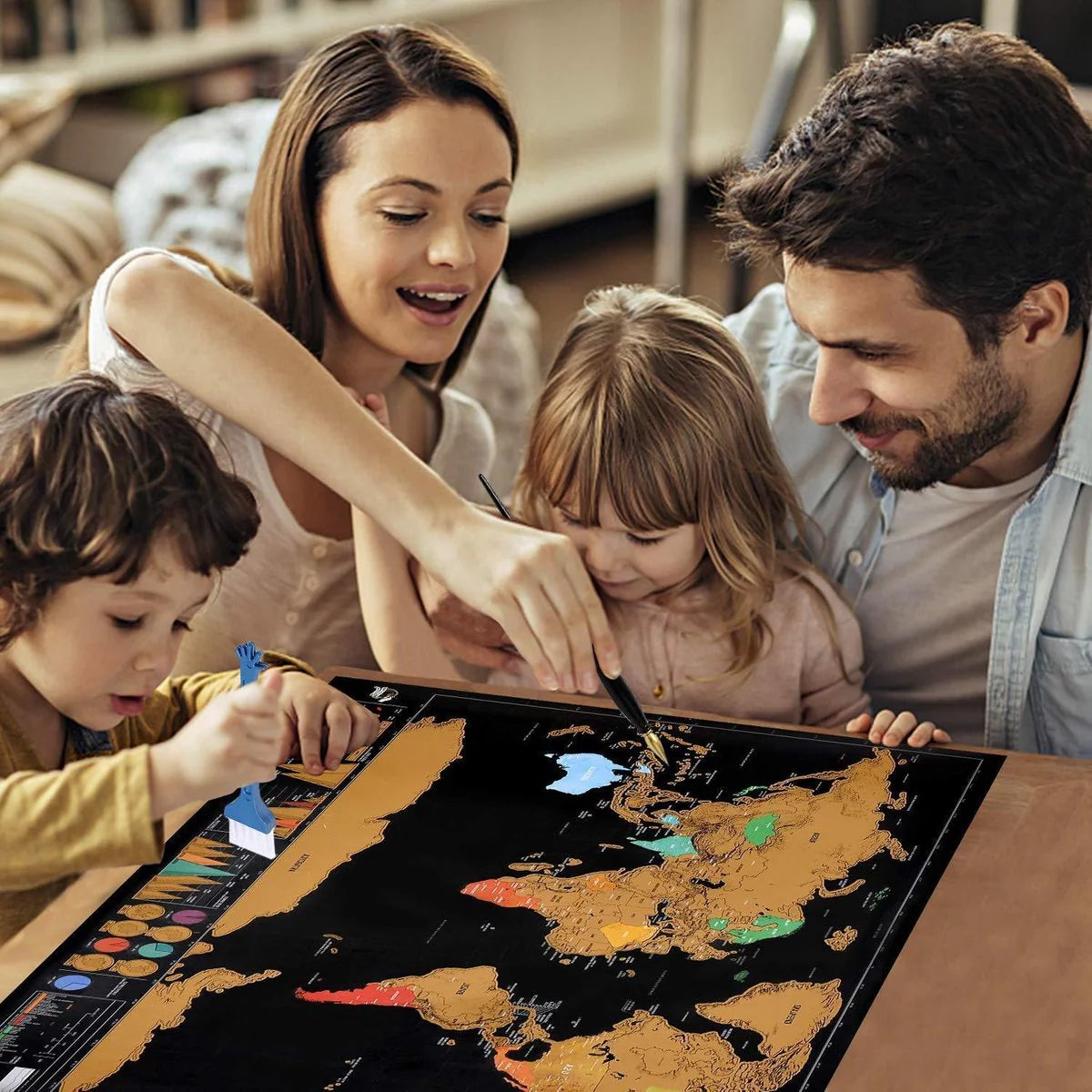 WanderMap – Rubbel-Weltkarte: Halte deine Reiseerinnerungen lebendig