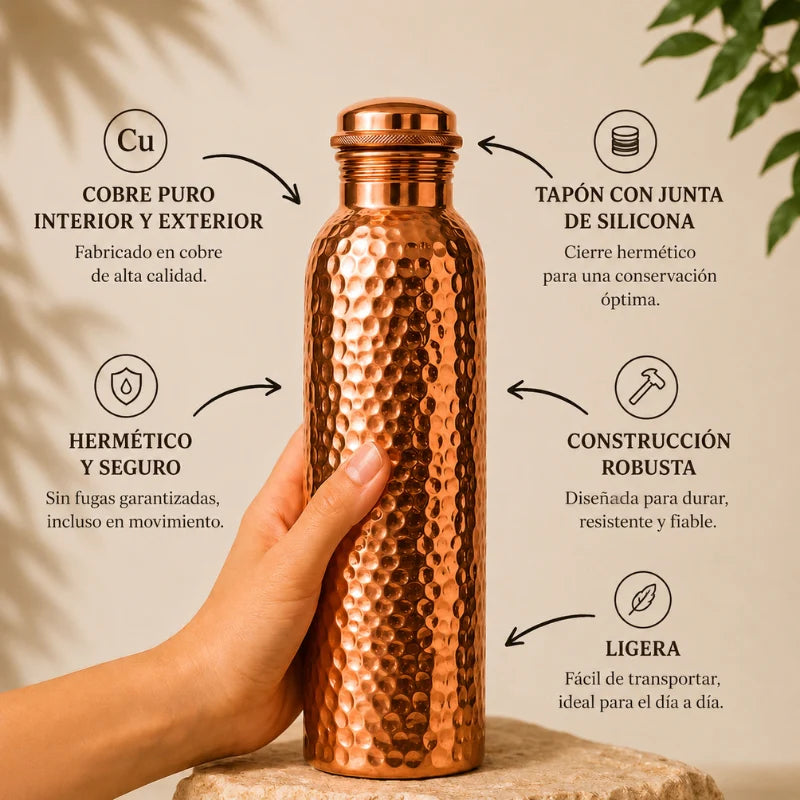 ¿Por qué la mayoría de las botellas de cobre son imitaciones?