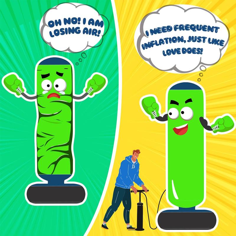 Uppblåsbar boxningssäck - Släpp lös energi. Bygg styrka. Skapa glädje