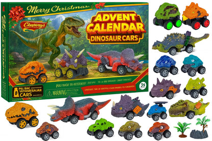 Dino Auto Adventskalender – 24 dagen vol verrassingen en speelplezier🦖