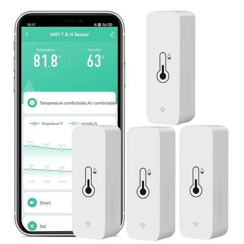 Smart WiFi Temperaturoch Luftfuktighetssensor