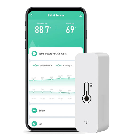 Smart WiFi Temperaturoch Luftfuktighetssensor