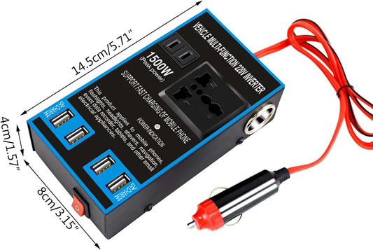 Premium 300W Inverter - Det perfekta resesällskapet för camping och resor!