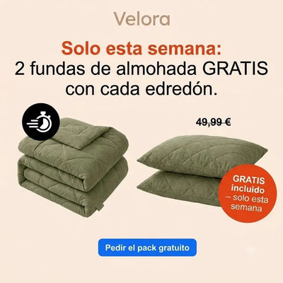 Velora Sueño™ | El edredón 2 en 1 de secado rápido que hace innecesaria la funda nórdica