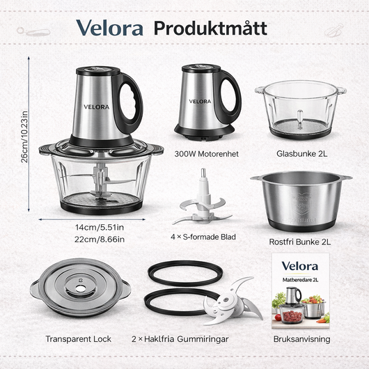 Velora - Perfekt för baby food & familjemiddagar