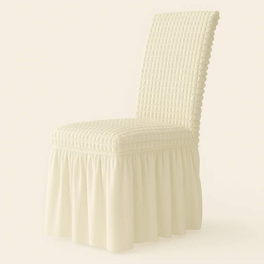 Stoltrekk med Skjørtedetalj – Perfekt for Bryllup, Fester og Hjemmeinnredning