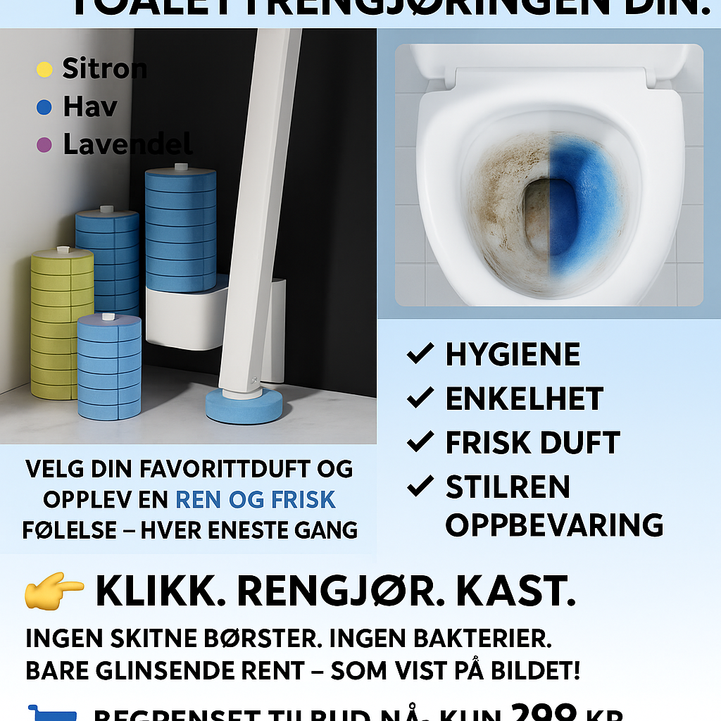 🧼 Toalettrengjøring har aldri vært enklere – eller renere!