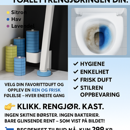 🧼 Toalettrengjøring har aldri vært enklere – eller renere!