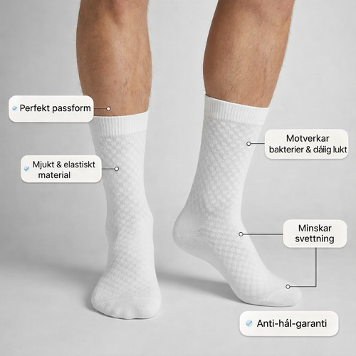 Nordisk Velora halvhöga strumpor i premium bambufiber