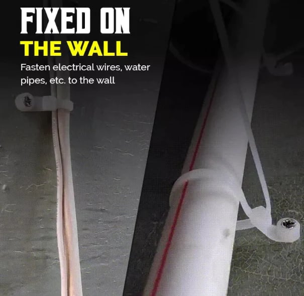 ZipLoop™ - selvlåsende kabelbinder med skruehull | 40% Rabatt