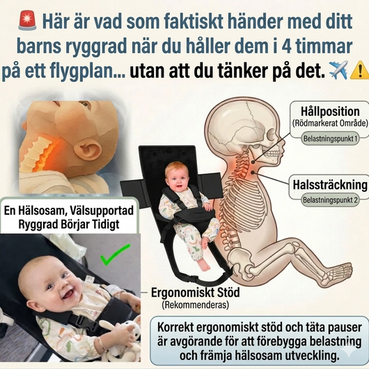 Velora™ – Babyflyghängmattan som skyddar ditt barns ryggrad samtidigt som du får båda händerna fria