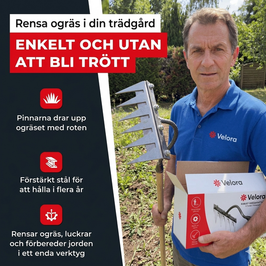 Revolutionerande ogräsräfsa
