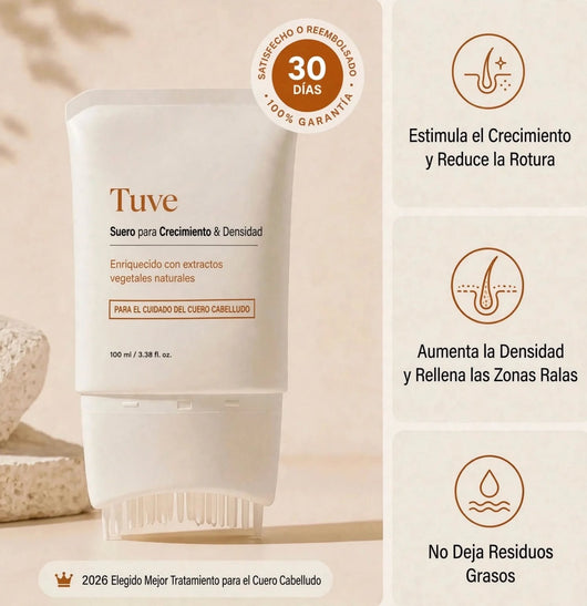 Tuve Sérum Coreano nº1 para Crecimiento y Densidad | Pelo más fuerte y más denso en 6 semanas