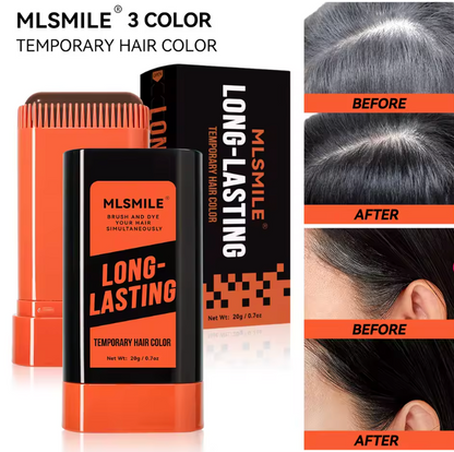 HairBlend™ Tillfällig Hårfärg Stick – Omedelbar Gråhårstäckning &amp; Vattentät