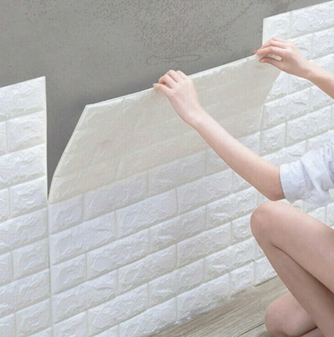 BrickWall 3D Självhäftande Tapet – Tidlös tegelkänsla, modern komfort