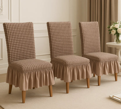 Stoltrekk med Skjørtedetalj – Perfekt for Bryllup, Fester og Hjemmeinnredning