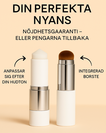 2-i-1 foundation med integrerad borste