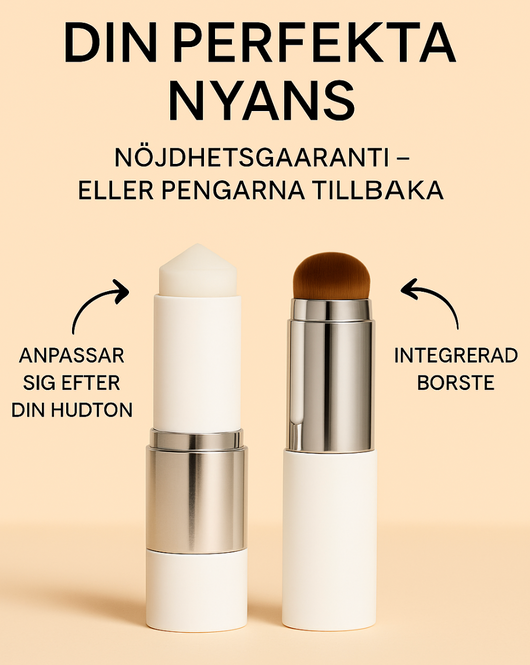 2-i-1 foundation med integrerad borste