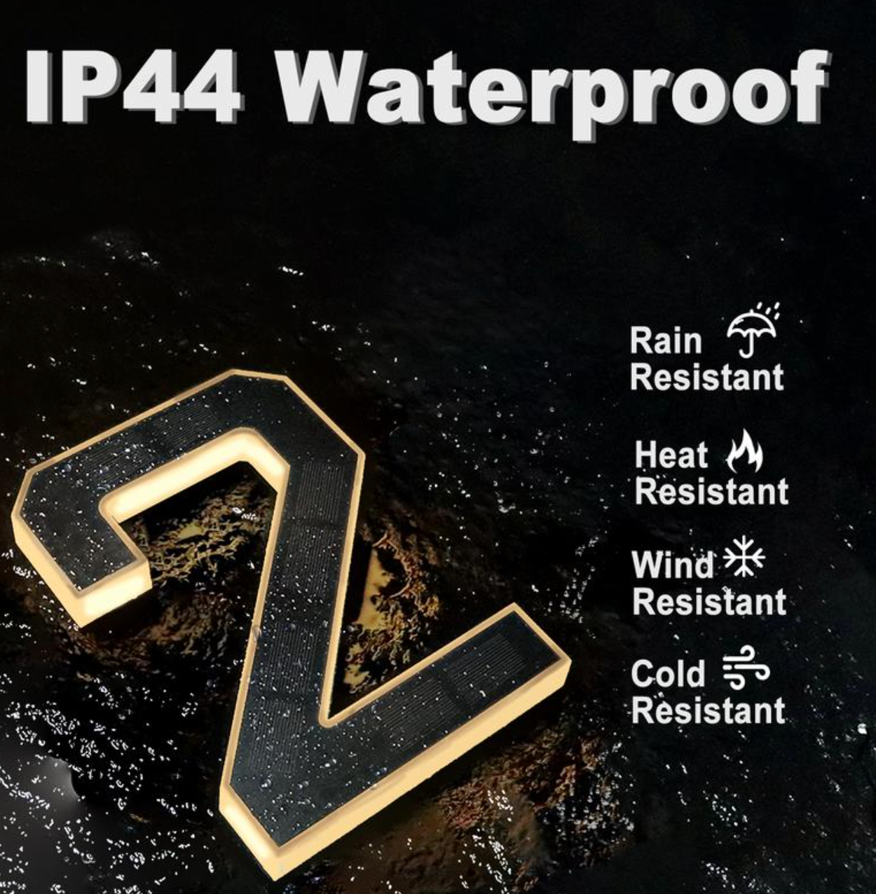 Solbelysta Husnummer - LED-skylt för modern & stilren exteriör