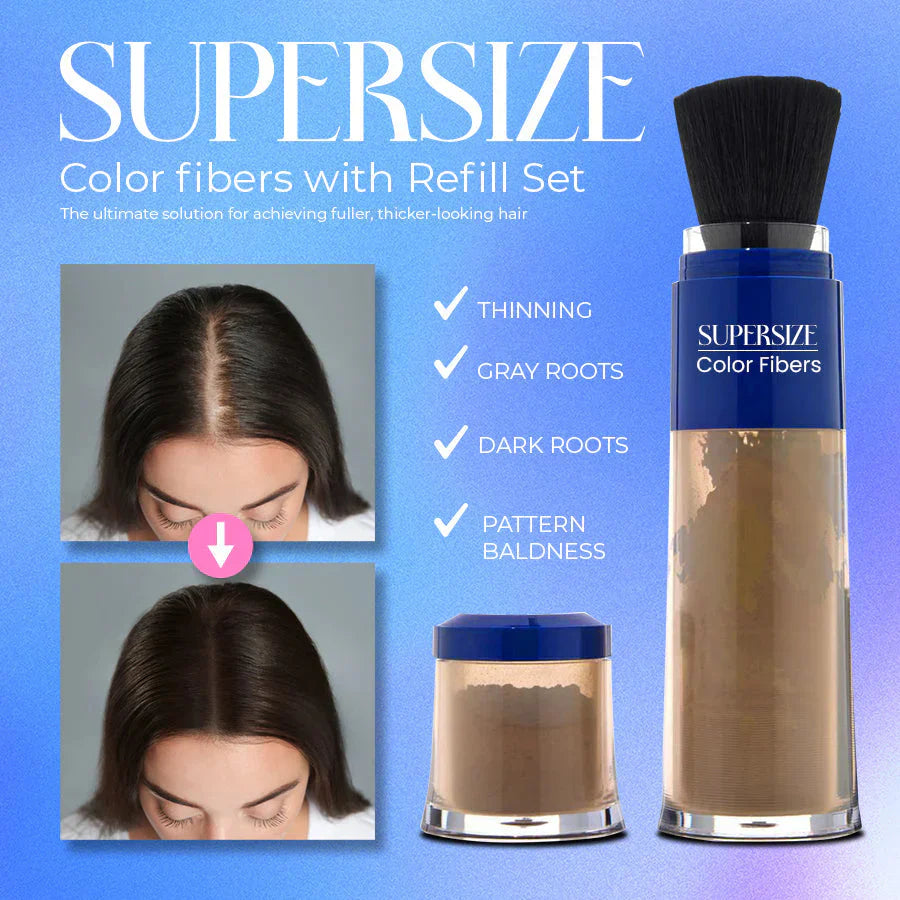 Supersize fargefibre med refill-sett