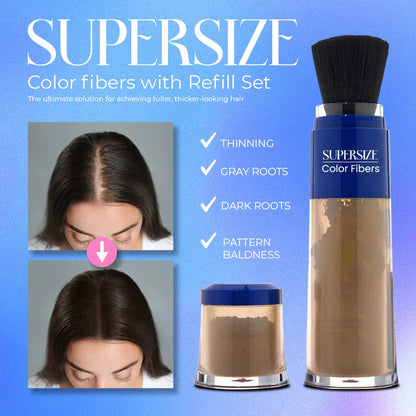 Supersize fargefibre med refill-sett