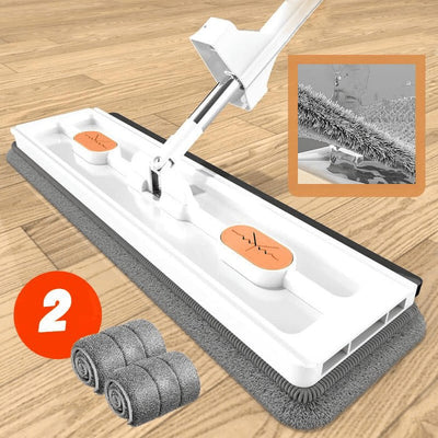 WideWipe™ - 360° roterende, selvsvingende mopp med 360° rotasjonsvinkel | 35% Rabatt
