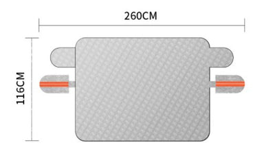 Premium magnetisk snø- og isskjerm for bil