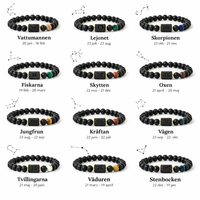 Armband för de 12 stjärntecknen - utvald natursten som representerar ditt stjärntecken