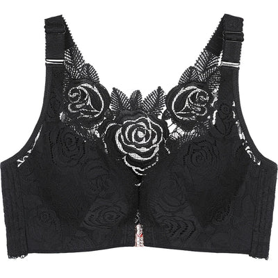 Blossom™ - Push up-bh med frontlukning og rosenbroderi | 30% Rabatt