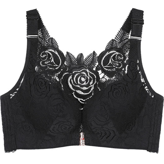 Blossom™ - Push up-bh med frontlukning og rosenbroderi | 30% Rabatt