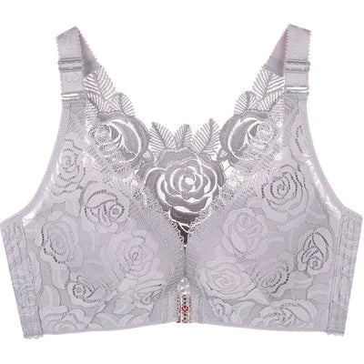 Blossom™ - Push up-bh med frontlukning og rosenbroderi | 30% Rabatt