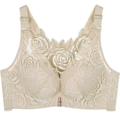 Blossom™ - Push up-bh med frontlukning og rosenbroderi | 30% Rabatt