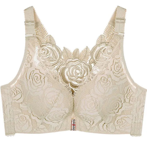 Blossom™ - Push up-bh med frontlukning og rosenbroderi | 30% Rabatt