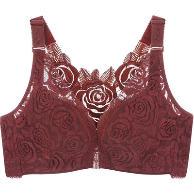 Blossom™ - Push up-bh med frontlukning og rosenbroderi | 30% Rabatt