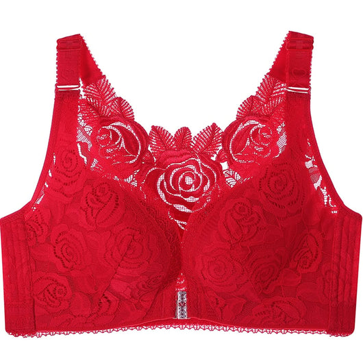 Blossom™ - Push up-bh med frontlukning og rosenbroderi | 30% Rabatt