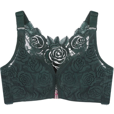 Blossom™ - Push up-bh med frontlukning og rosenbroderi | 30% Rabatt