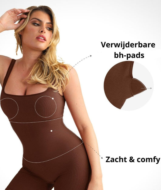 Curvyrella™ - Figurframhävande bekväm ärmlös jumpsuit | 40% Rabatt