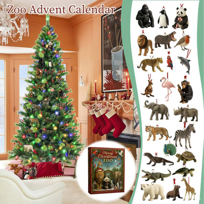 Calendario dell'Avvento Animali dello Zoo 2026 | 24 Decorazioni con Animali
