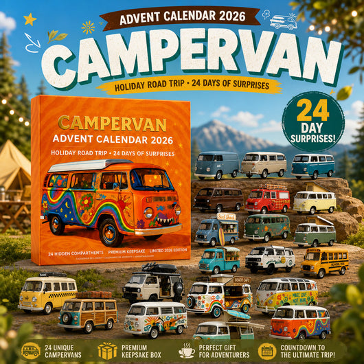 Calendario dell'Avvento Campervan 2026 | 24 Furgoncini in Miniatura