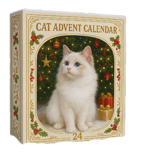 Calendario dell'Avvento Gatti 2026 | 24 Decorazioni con Gatti