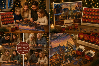 Calendario dell'Avvento Puzzle, 24 scatole numerate e 1008 pezzi