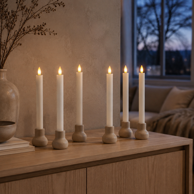 Velora Flamme™ Candele LED ricaricabili, set da 6