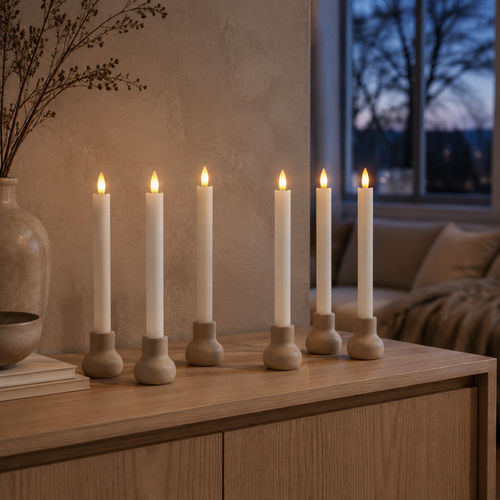 Velora Flamme™ Candele LED ricaricabili, set da 6