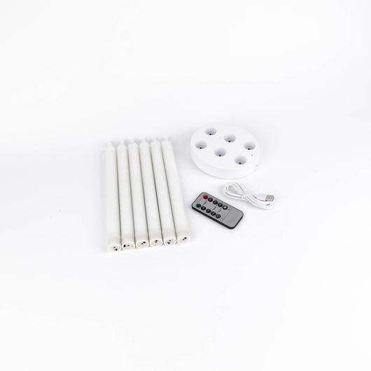 Velora Flamme™ Candele LED ricaricabili, set da 6